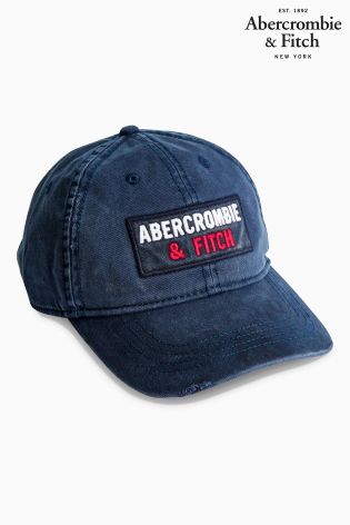 Abercrombie & Fitch Navy Logo Cap